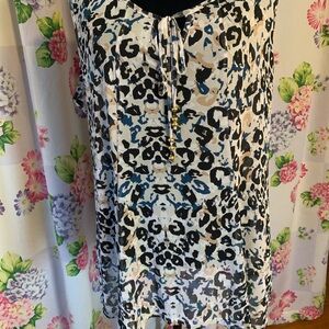 Stylish Leopard Print Sleeveless Women's Top